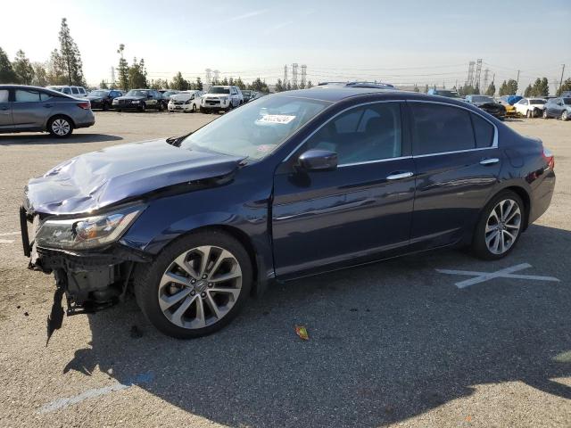 1HGCR2F57FA074098 - 2015 HONDA ACCORD SPORT BLUE photo 1