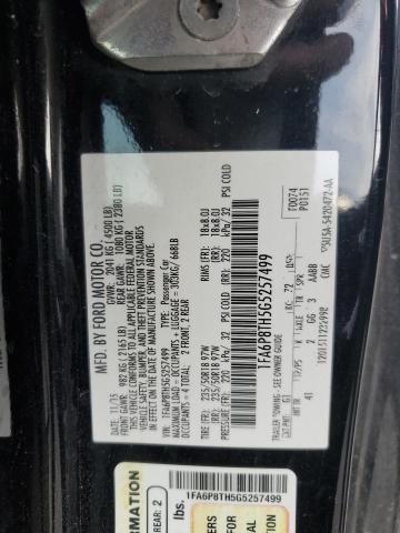 1FA6P8TH5G5257499 - 2016 FORD MUSTANG BLACK photo 13