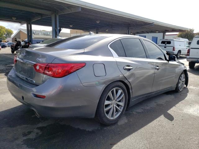 JN1BV7AP2EM684809 - 2014 INFINITI Q50 BASE GRAY photo 3