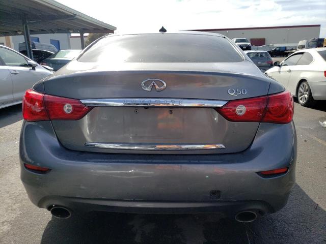 JN1BV7AP2EM684809 - 2014 INFINITI Q50 BASE GRAY photo 6