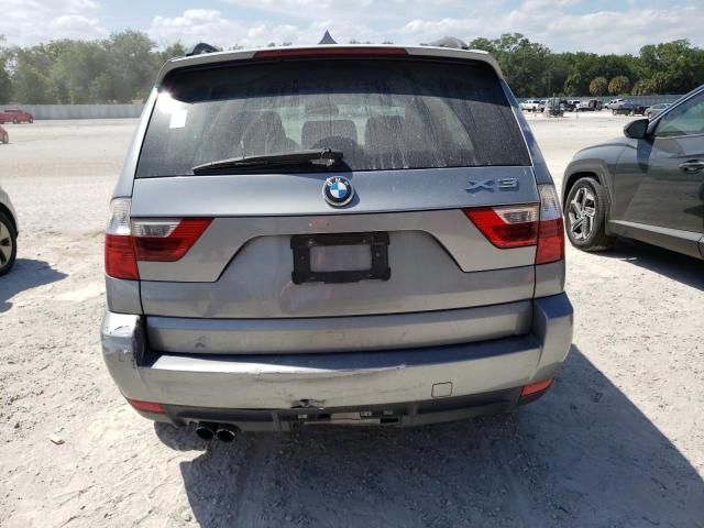 WBXPC93467WF06616 - 2007 BMW X3 3.0SI SILVER photo 6