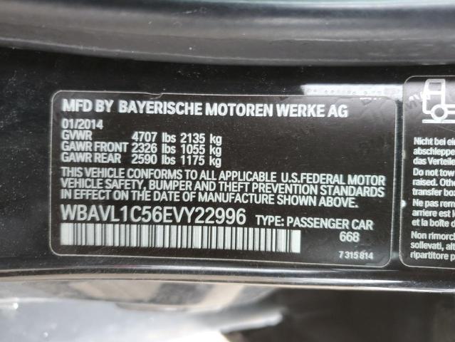 WBAVL1C56EVY22996 - 2014 BMW X1 XDRIVE28I BLACK photo 14