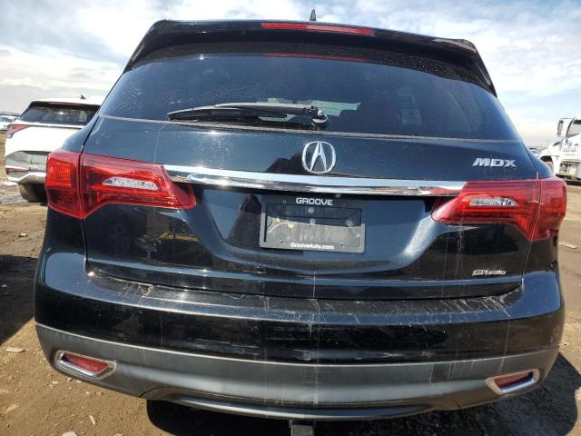 5FRYD4H28EB021917 - 2014 ACURA MDX BLACK photo 6