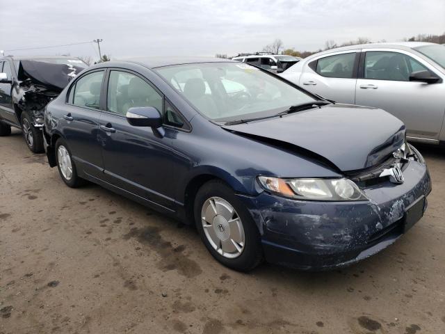 JHMFA36217S009966 - 2007 HONDA CIVIC HYBRID BLUE photo 4