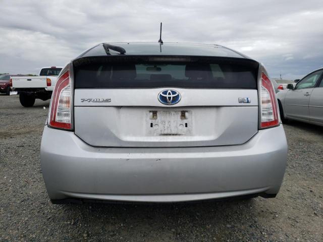 JTDKN3DU3C5433716 - 2012 TOYOTA PRIUS SILVER photo 6