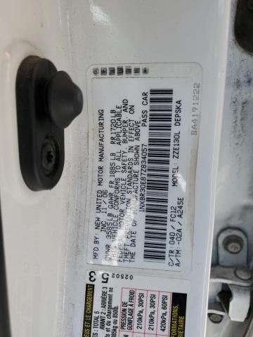 1NXBR30E87Z834057 - 2007 TOYOTA COROLLA CE WHITE photo 12