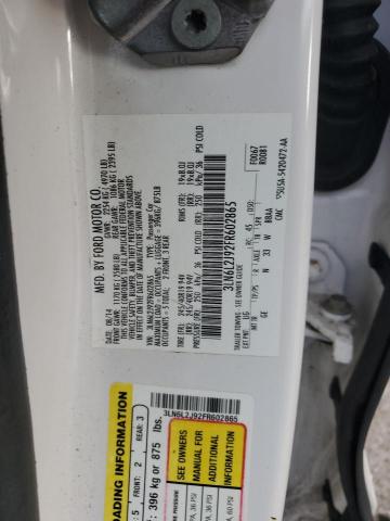 3LN6L2J92FR602865 - 2015 LINCOLN MKZ WHITE photo 12