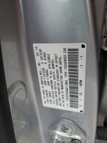 1HGCP2F49AA113862 - 2010 HONDA ACCORD LXP SILVER photo 13