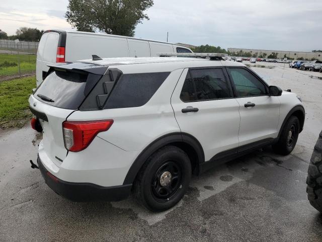 1FM5K8AB1MGC24188 - 2021 FORD EXPLORER POLICE INTERCEPTOR WHITE photo 3