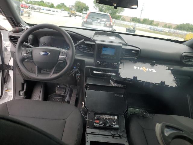 1FM5K8AB1MGC24188 - 2021 FORD EXPLORER POLICE INTERCEPTOR WHITE photo 8
