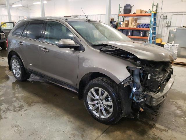 2FMDK4JC5DBB53906 - 2013 FORD EDGE SEL BROWN photo 4