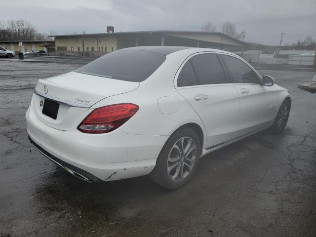 55SWF4KBXHU195776 - 2017 MERCEDES-BENZ C 300 4MATIC WHITE photo 3