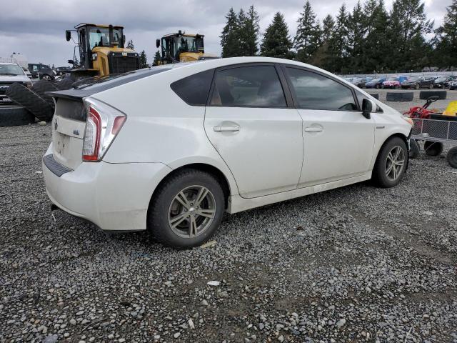 JTDKN3DU3D1715654 - 2013 TOYOTA PRIUS WHITE photo 3