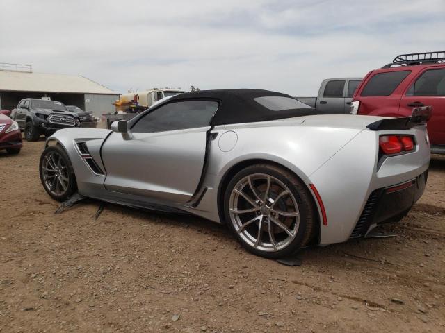 1G1YY3D71H5119591 - 2017 CHEVROLET CORVETTE GRAND SPORT 2LT SILVER photo 2