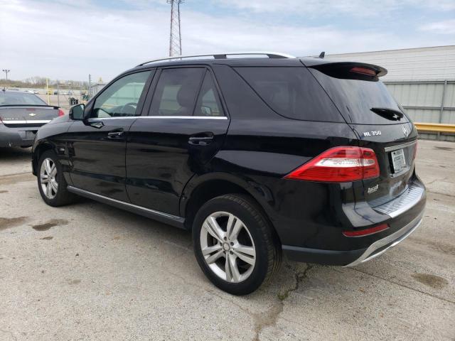 4JGDA5HB4CA033546 - 2012 MERCEDES-BENZ ML 350 4MATIC BLACK photo 2