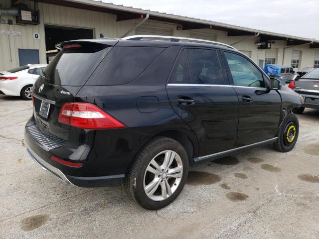 4JGDA5HB4CA033546 - 2012 MERCEDES-BENZ ML 350 4MATIC BLACK photo 3