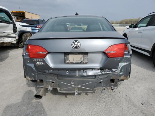 3VWLL7AJ9BM078200 - 2011 VOLKSWAGEN JETTA TDI GRAY photo 6