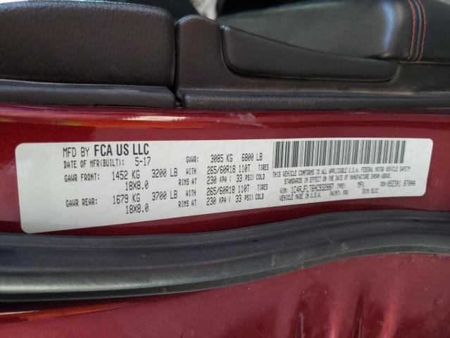 1C4RJFLT6HC932887 - 2017 JEEP GRAND CHER TRAILHAWK 栗色 照片 13