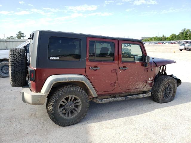 1J4GA39198L518878 - 2008 JEEP WRANGLER U X BURGUNDY photo 3