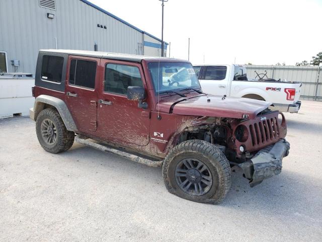 1J4GA39198L518878 - 2008 JEEP WRANGLER U X BURGUNDY photo 4