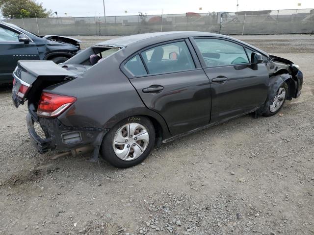 19XFB2F51DE251416 - 2013 HONDA CIVIC LX CHARCOAL photo 3