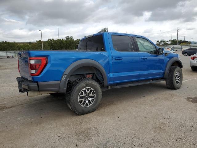 1FTFW1RG3MFD12752 - 2021 FORD F150 RAPTOR BLUE photo 3