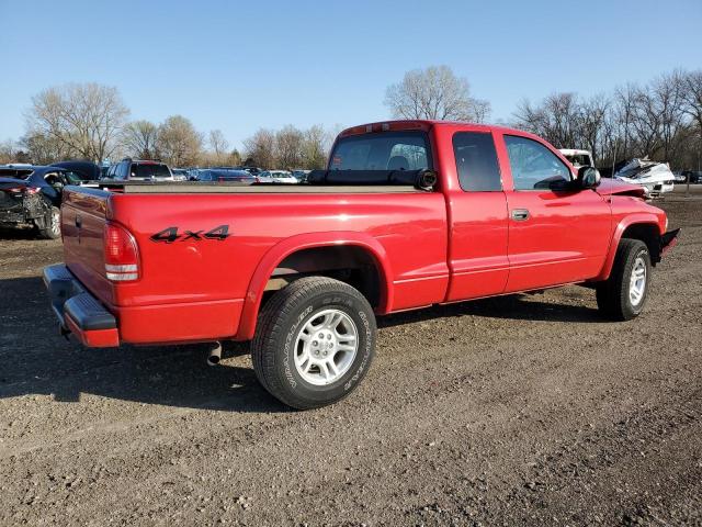 1D7HG32N83S185292 - 2003 DODGE DAKOTA SPORT RED photo 3