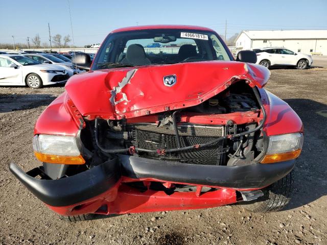 1D7HG32N83S185292 - 2003 DODGE DAKOTA SPORT RED photo 5