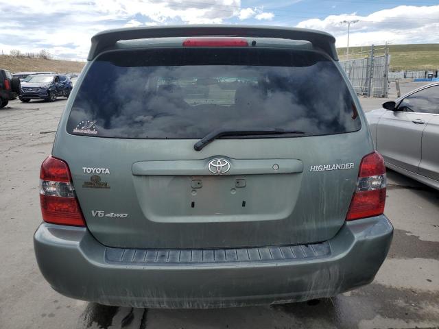 JTEEP21A670220396 - 2007 TOYOTA HIGHLANDER SPORT GREEN photo 6