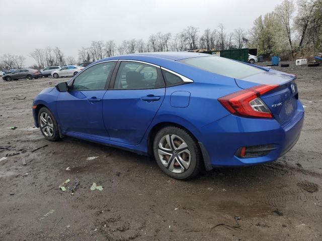 2HGFC2F59GH539840 - 2016 HONDA CIVIC LX BLUE photo 2