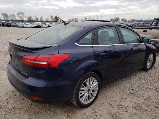 1FADP3J28HL267689 - 2017 FORD FOCUS TITANIUM BLUE photo 3