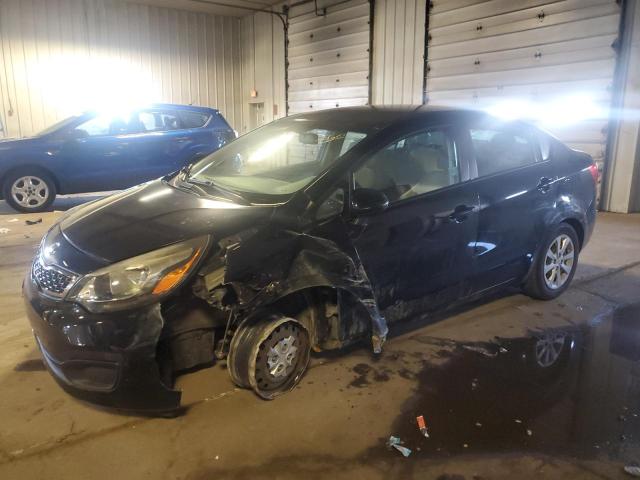 KNADM4A38D6267165 - 2013 KIA RIO LX BLACK photo 1