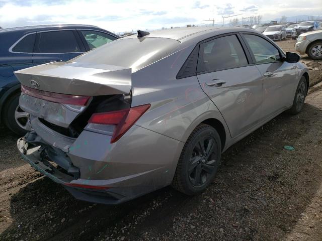 KMHLS4AG4NU266157 - 2022 HYUNDAI ELANTRA SEL GRAY photo 3