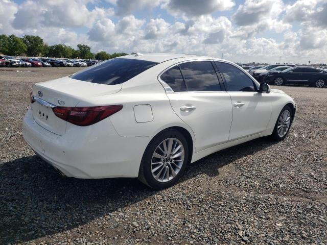 JN1EV7BR2MM753199 - 2021 INFINITI Q50 LUXE WHITE photo 3