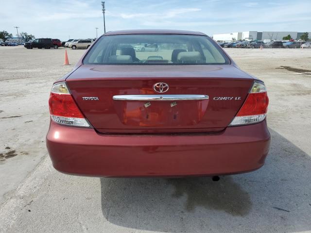 4T1BE32K65U421632 - 2005 TOYOTA CAMRY LE BURGUNDY photo 6