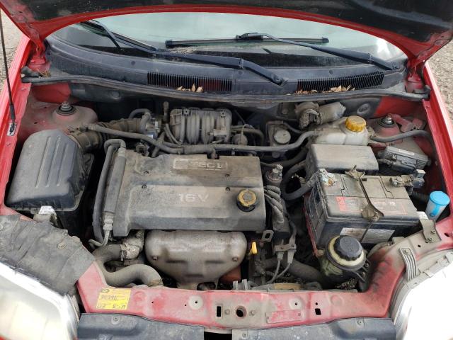 KL1TD66637B750322 - 2007 CHEVROLET AVEO BASE Qırmızı foto 11