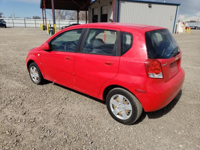 KL1TD66637B750322 - 2007 CHEVROLET AVEO BASE Qırmızı foto 2