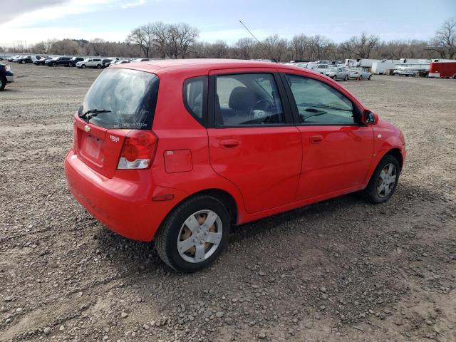 KL1TD66637B750322 - 2007 CHEVROLET AVEO BASE Qırmızı foto 3