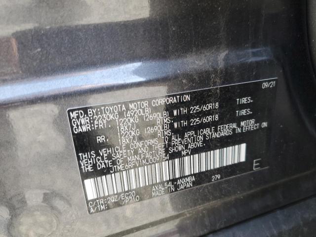 JTME6RFV1MJ009754 - 2021 TOYOTA RAV4 XSE GRAY photo 13