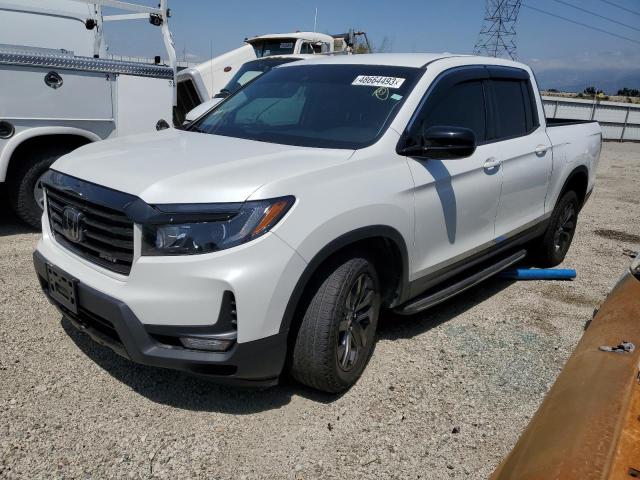 5FPYK3F15MB027403 - 2021 HONDA RIDGELINE SPORT WHITE photo 1