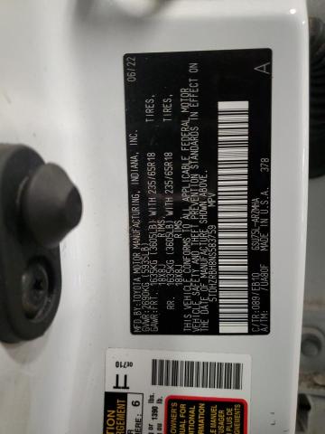 5TDHZRBH8NS583759 - 2022 TOYOTA HIGHLANDER XLE 白色 照片 13