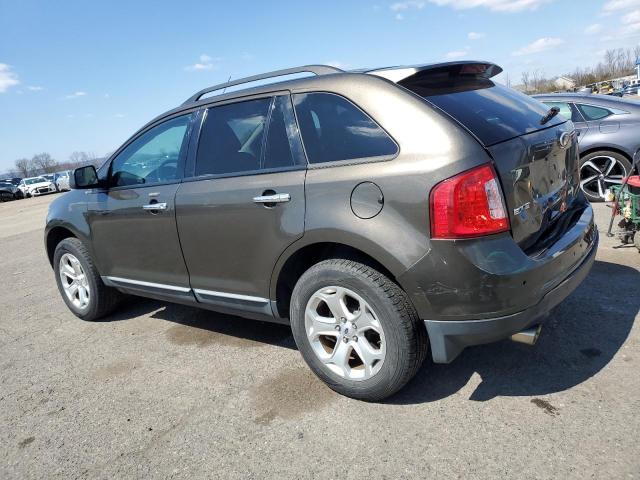 2FMDK4JC0BBA74205 - 2011 FORD EDGE SEL GRAY photo 2