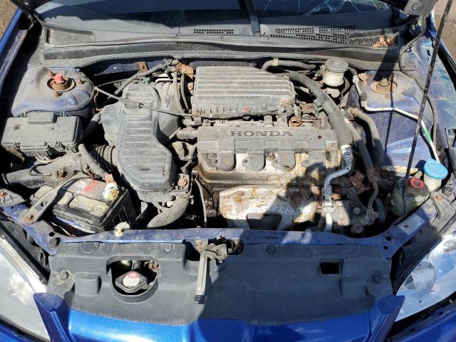 1HGES16324L024457 - 2004 HONDA CIVIC DX VP Mavi foto 11