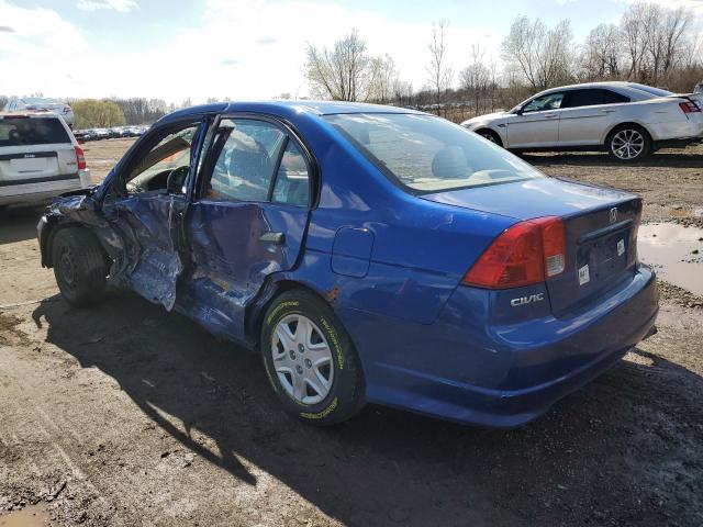 1HGES16324L024457 - 2004 HONDA CIVIC DX VP Mavi foto 2