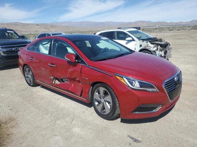 KMHE34L10GA034979 - 2016 HYUNDAI SONATA HYBRID RED photo 4