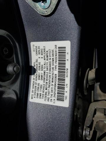 2HGFC2F69KH533828 - 2019 HONDA CIVIC LX CHARCOAL photo 12