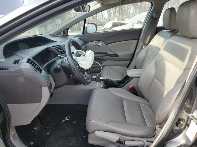 2HGFB2F93CH580397 - 2012 HONDA CIVIC EXL GRAY photo 7