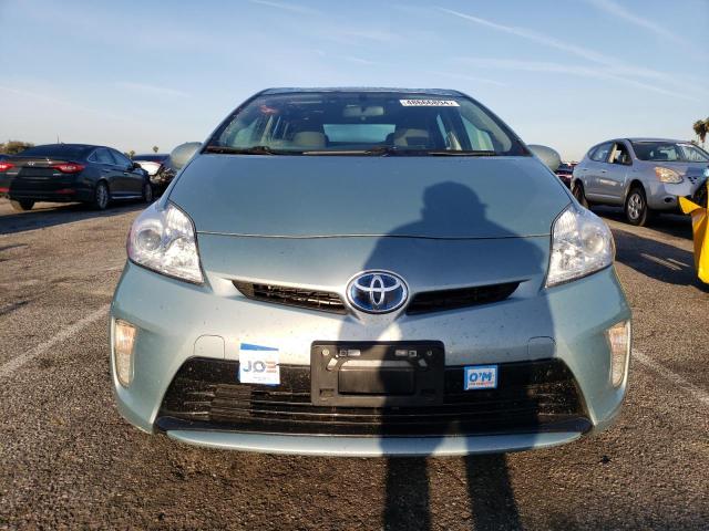 JTDKN3DU0F1900604 - 2015 TOYOTA PRIUS GREEN photo 5