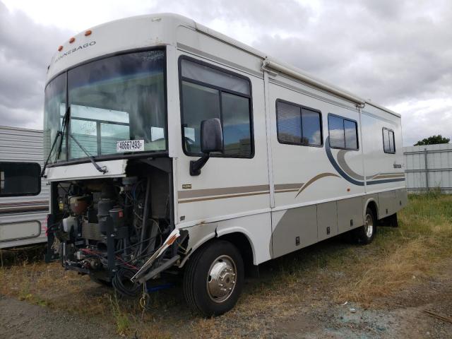 1F6MF53S840A00217 - 2004 WNBG MOTORHOME SUPER DUTY STRIPPED CHASSIS BEIGE photo 2