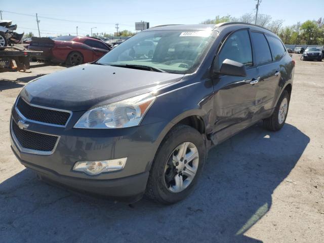 1GNKRFED9CJ422450 - 2012 CHEVROLET TRAVERSE LS CHARCOAL photo 1